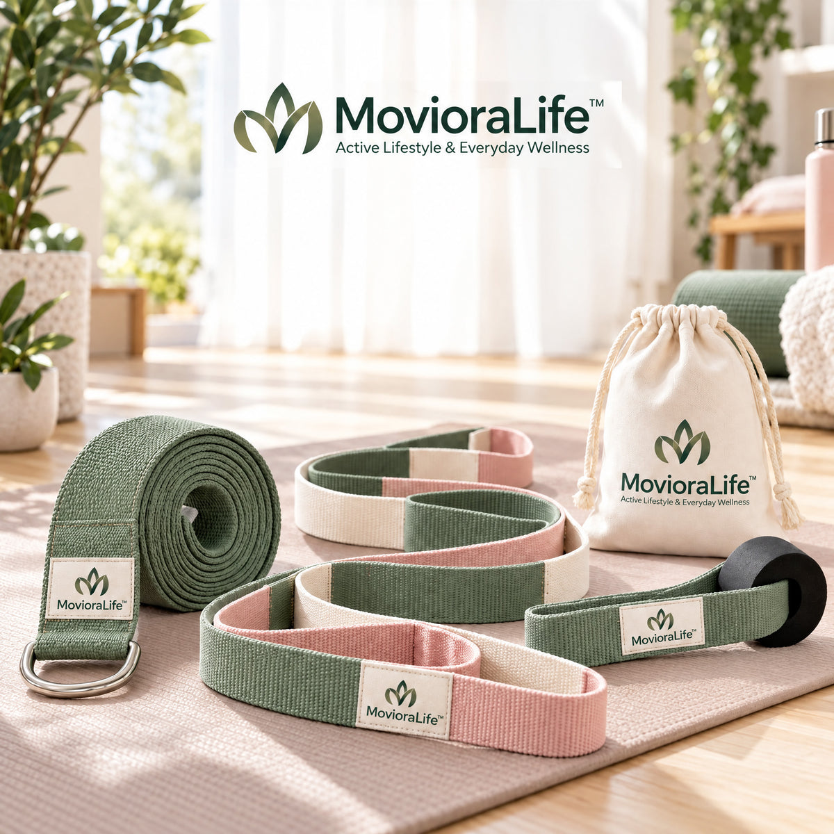 MovioraLife™ Stretching Strap Set