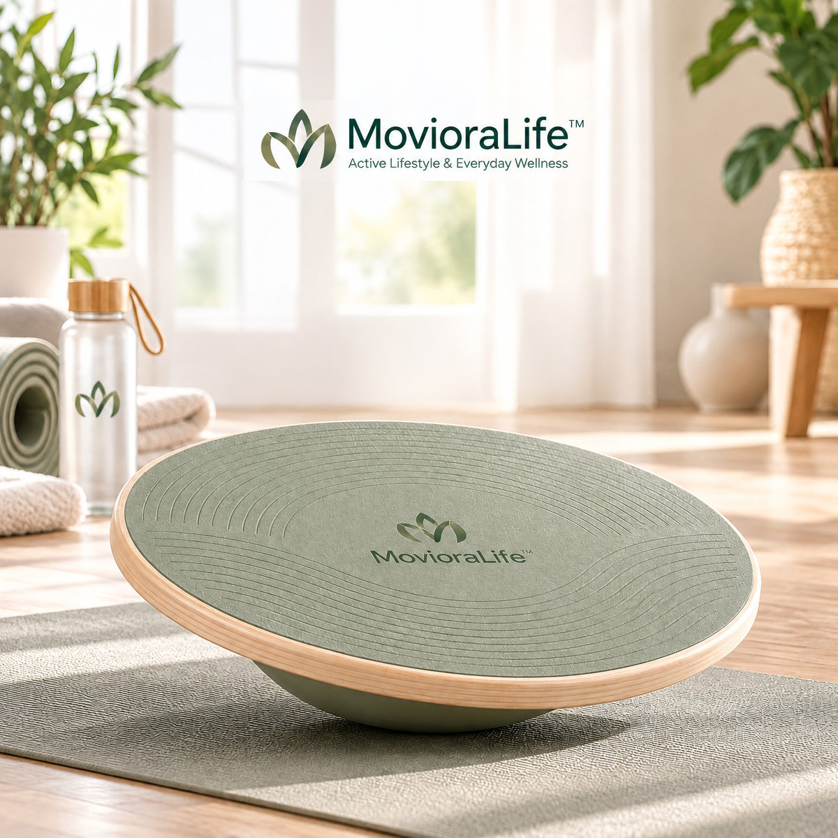 MovioraLife™ Balance Training Board