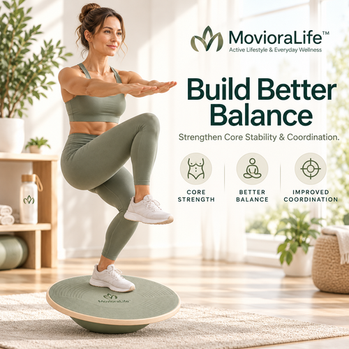 MovioraLife™ Balance Training Board