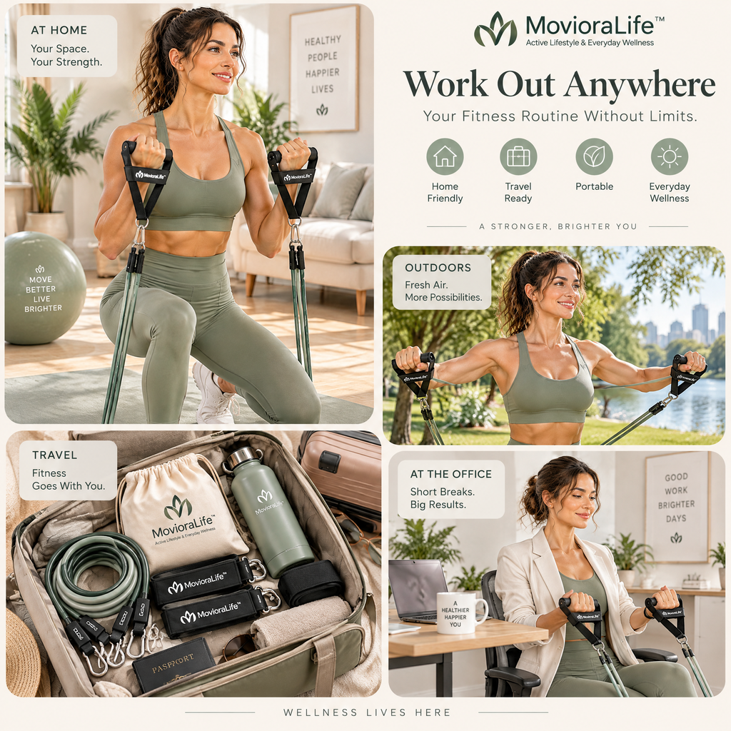 MovioraLife™ Adjustable Resistance Bands Set