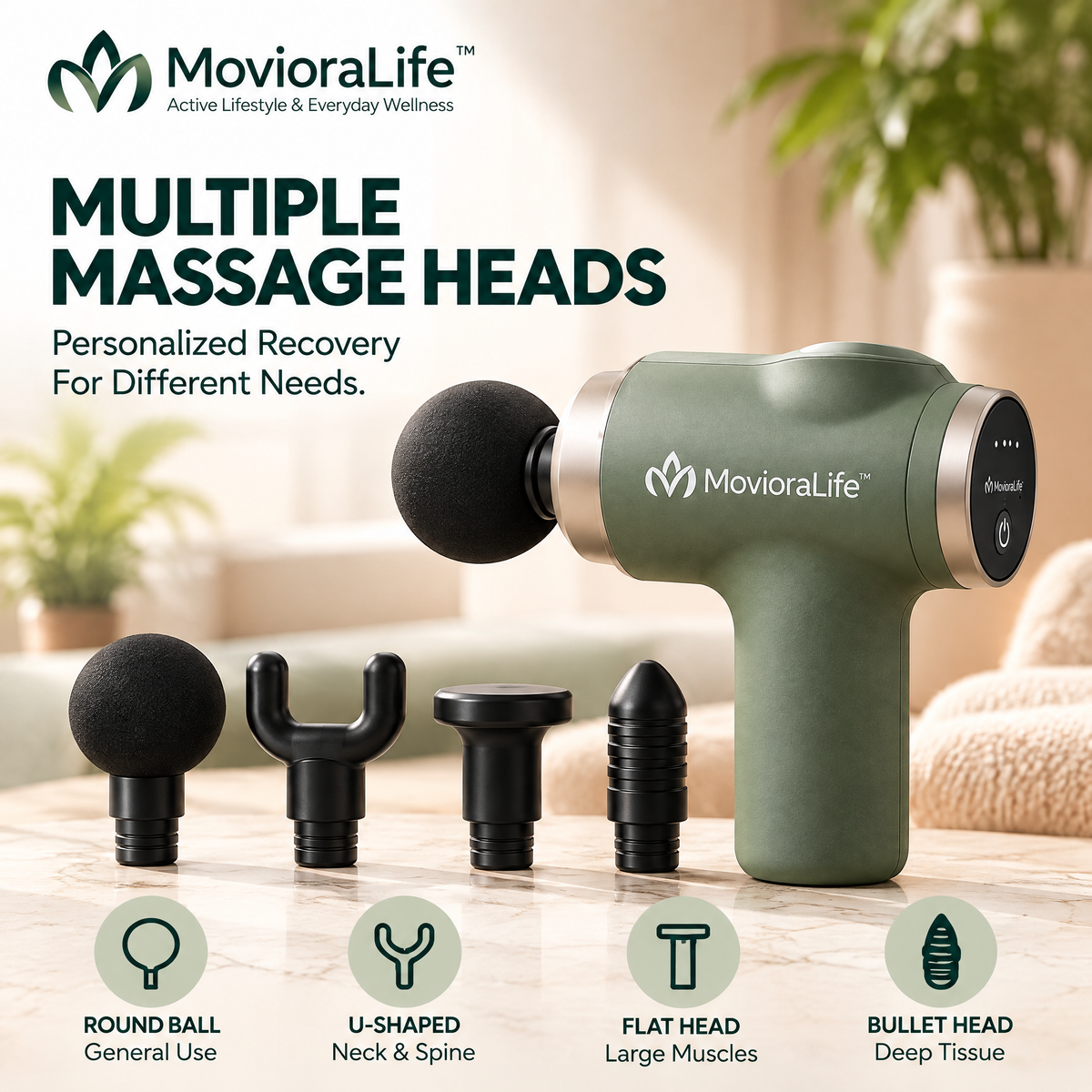 MovioraLife™ Portable Massage Gun