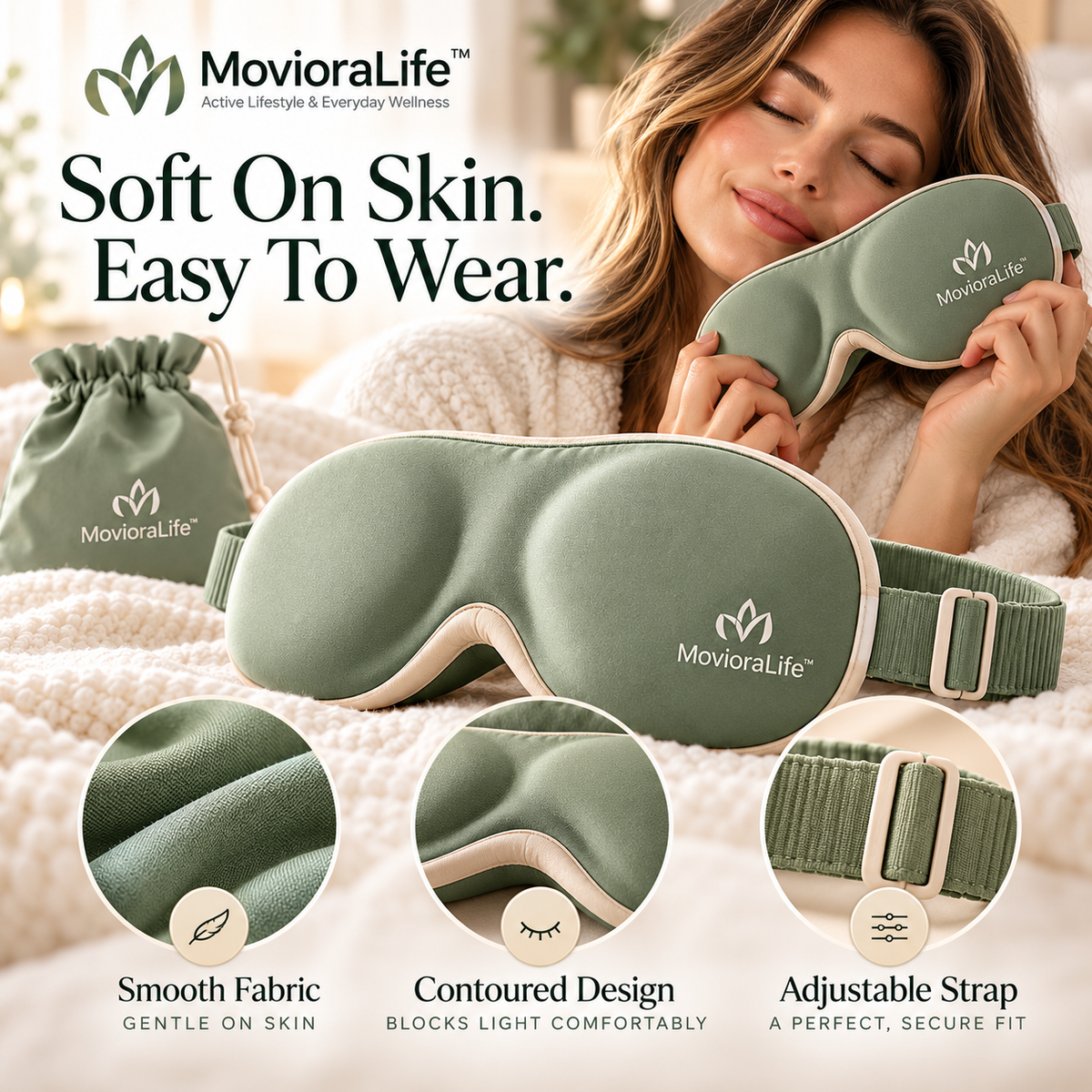 MovioraLife™ Sleep Eye Mask