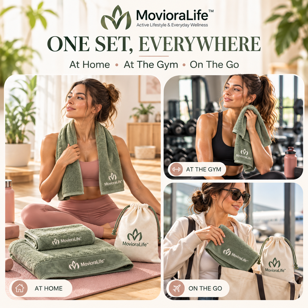 MovioraLife™ Fitness Towel Set