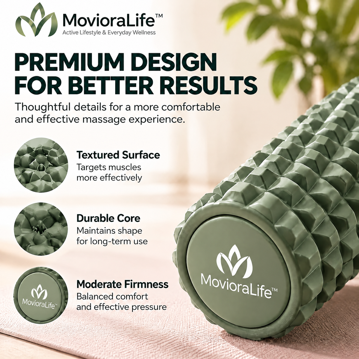 MovioraLife™ Foam Roller