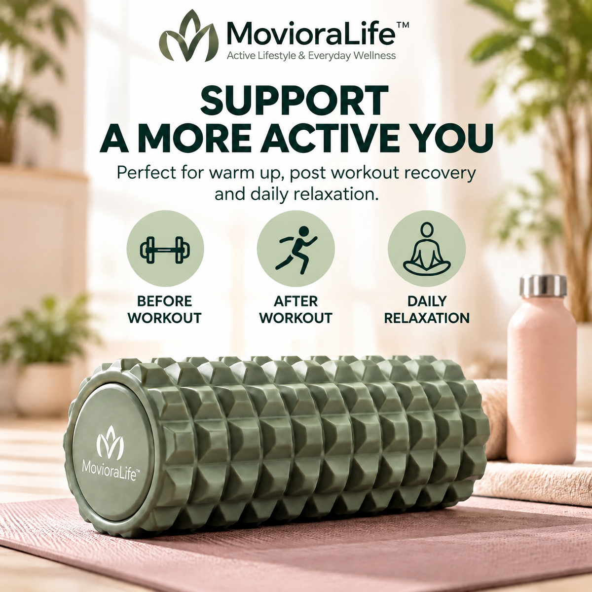 MovioraLife™ Foam Roller
