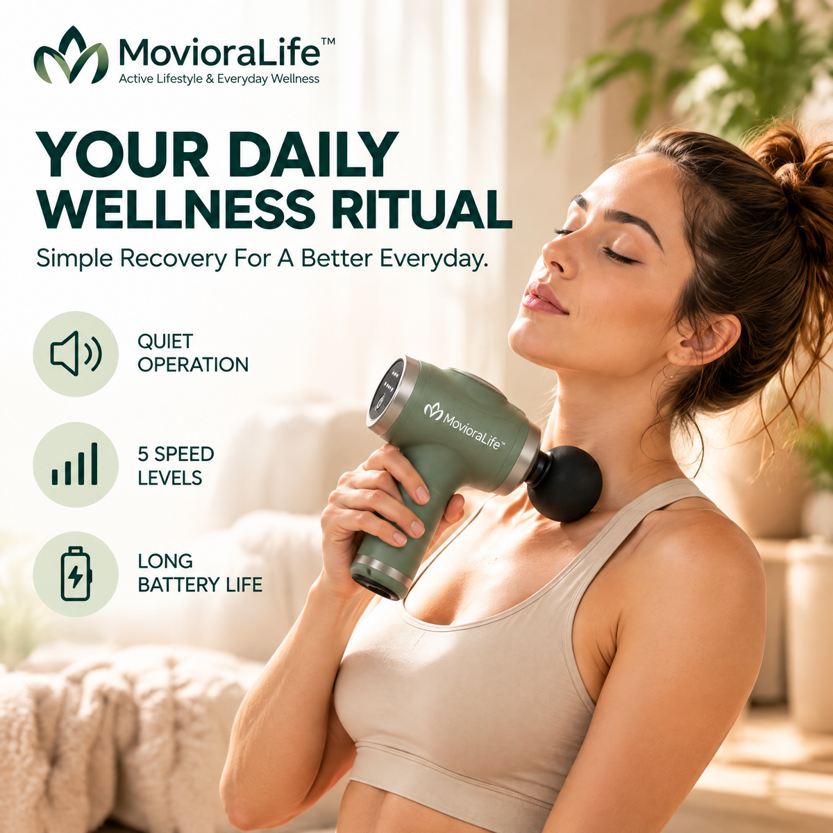 MovioraLife™ Portable Massage Gun